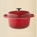 1.8L Круглый эмаль Cast Iron Iron Casserole Dia 18cm